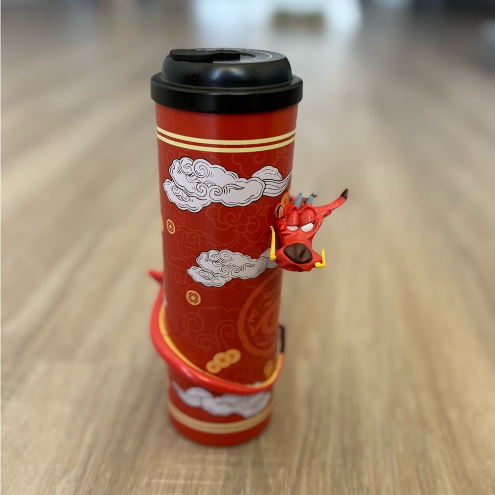 Shanghai Disneyland Travel Mug with Mushu Design